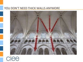 YOU DON’T NEED THICK WALLS ANYMORE
 