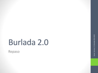 Burlada 2.0
Repaso
GaraziSerrano|CCBurlada2014-2015
 