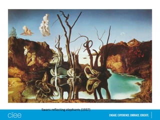 Swans reflecting elephants (1937) 
 