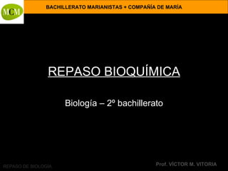 REPASO BIOQUÍMICA Biología – 2º bachillerato 