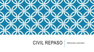 CIVIL REPASO Diferentes contratos
 