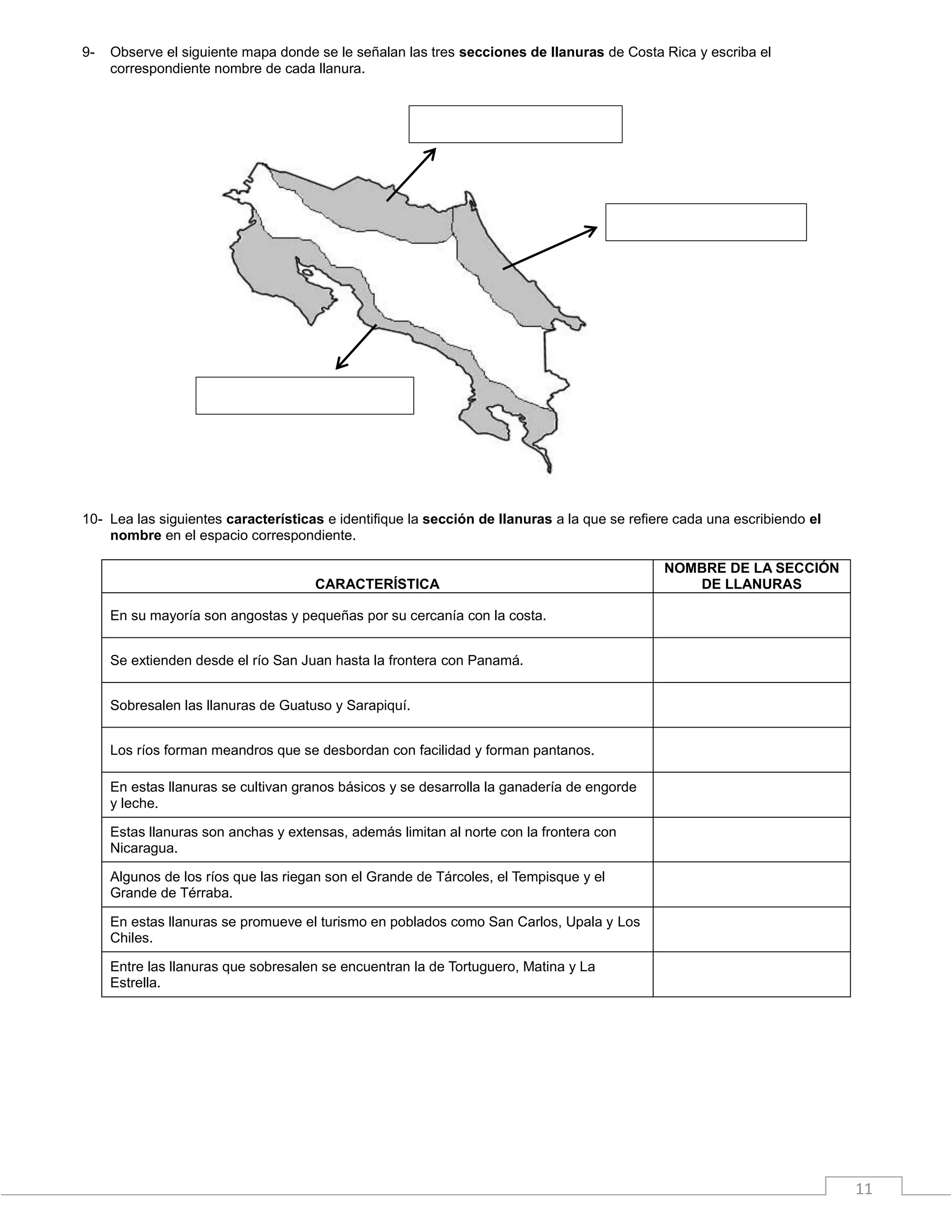 Geografía de Costa rica | DOCX