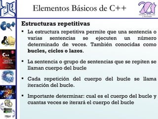 Repaso del lenguaje C++ | PPT