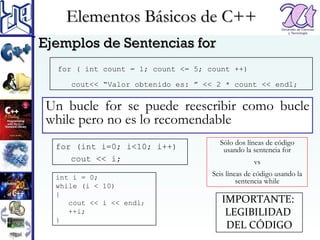 Repaso del lenguaje C++ | PPT