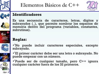Repaso del lenguaje C++ | PPT