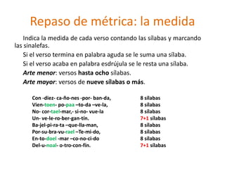 Repaso de metrica | PPT