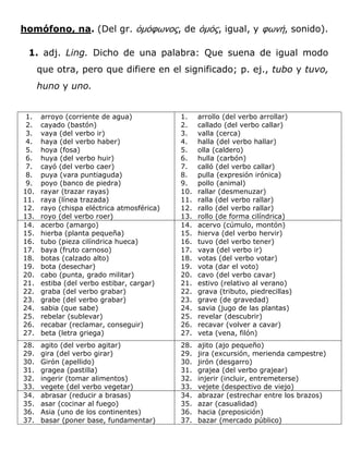 homófono, na. (Del gr. ὁμόφωνος, de ὁμός, igual, y φωνή, sonido).

 1. adj. Ling. Dicho de una palabra: Que suena de igual...