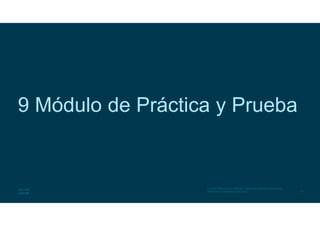 47
© 2016 Cisco y/o sus afiliados. Todos los derechos reservados.
Información confidencial de Cisco
9 Módulo de Práctica y Prueba
 