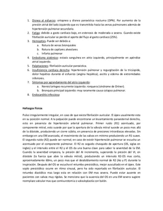 Repaso estenosis mitral | PDF