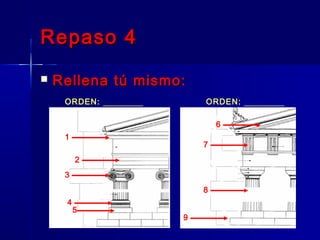 Repaso 4Repaso 4
 Rellena tú mismo:Rellena tú mismo:
1
2
3
4
5
6
7
8
9
ORDEN: __________ ORDEN: __________
 
