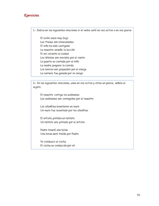 Ejercicios
91
 