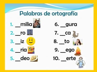 Repaso letras  f y d