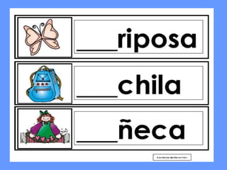 Repaso letras   r y m