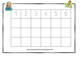 1 2 3 4 5 6
www.lospequesdemicole.blogspot.com
 