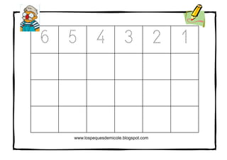 www.lospequesdemicole.blogspot.com
6 5 4 3 2 1
 