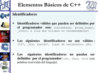 Constantes y Variables en C++
