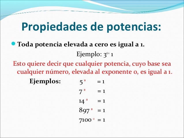 Repaso prueba de potencias Sextos años.