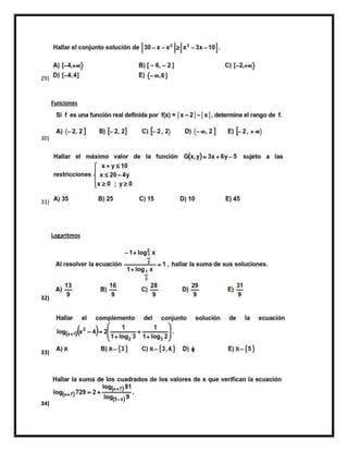 29)


      Funciones




30)




31)




      Logaritmos




32)




33)




34)
 