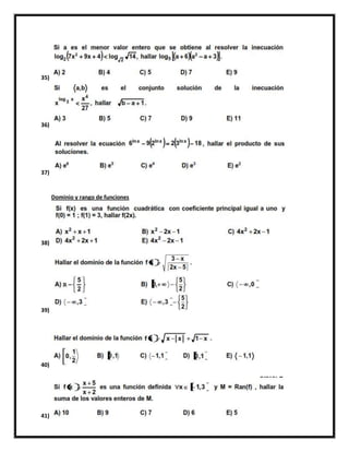 35)




36)




37)


      Dominio y rango de funciones




38)




39)




40)




41)
 