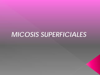 MICOSIS SUPERFICIALES
 