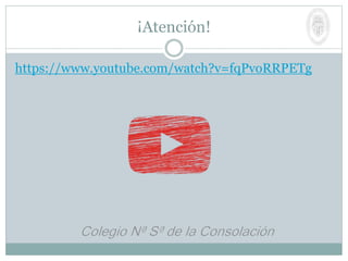 ¡Atención!
https://www.youtube.com/watch?v=fqPvoRRPETg
 