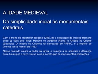 A basílica era um Edifício grande e longo, geralmente composto por uma nave central, duas colaterais . Planta da Basílica  de Constantino - Roma