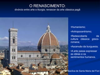 Até então, se respeitava a unicidade do altar no mesmo edifício, por causa do seu simbolismo: um só Cristo, um só altar, aqui há uma multiplicação das missas particulares, que ocasionou a multiplicação dos altares. Havia o costume, por parte do padre, de rezar voltado para o oriente nas igrejas com a abside (lugar onde fica o altar-mor) assim orientada Nesse tempo a liturgia já não é mais uma ação do povo, se reduz ao clero, assim o povo busca refúgio nas devoções paralelas à liturgia, e os altares laterais se multiplicam mais ainda, agora dedicados aos santos, para corresponder à devoção do povo 
