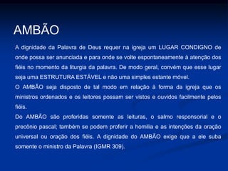 O CONCÍLIO VATICANO IISacrosanctum Concilium“Participação ativa, consciente e plena”: buscar conciliar simbolismo e funcionalidade 