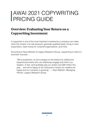 Ryan Awai Rep awai copywriting_pricing_guide | PDF