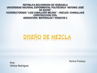 Purica Frenecy
Prof.
Yelitza Rodriguez
 