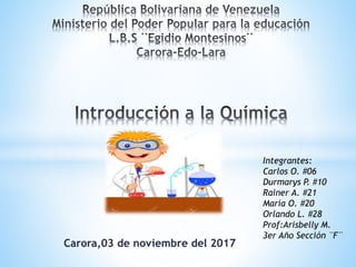 República Bolivariana de Venezuela Egidio Montesinos PPT