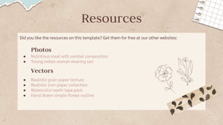 Resources
Did you like the resources on this template? Get them for free at our other websites:
Photos
● Nutritious meal w...