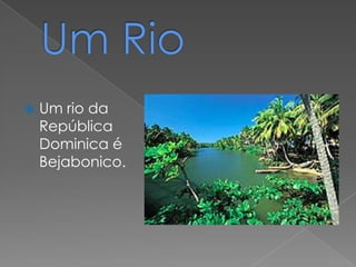    Um rio da
    República
    Dominica é
    Bejabonico.
 