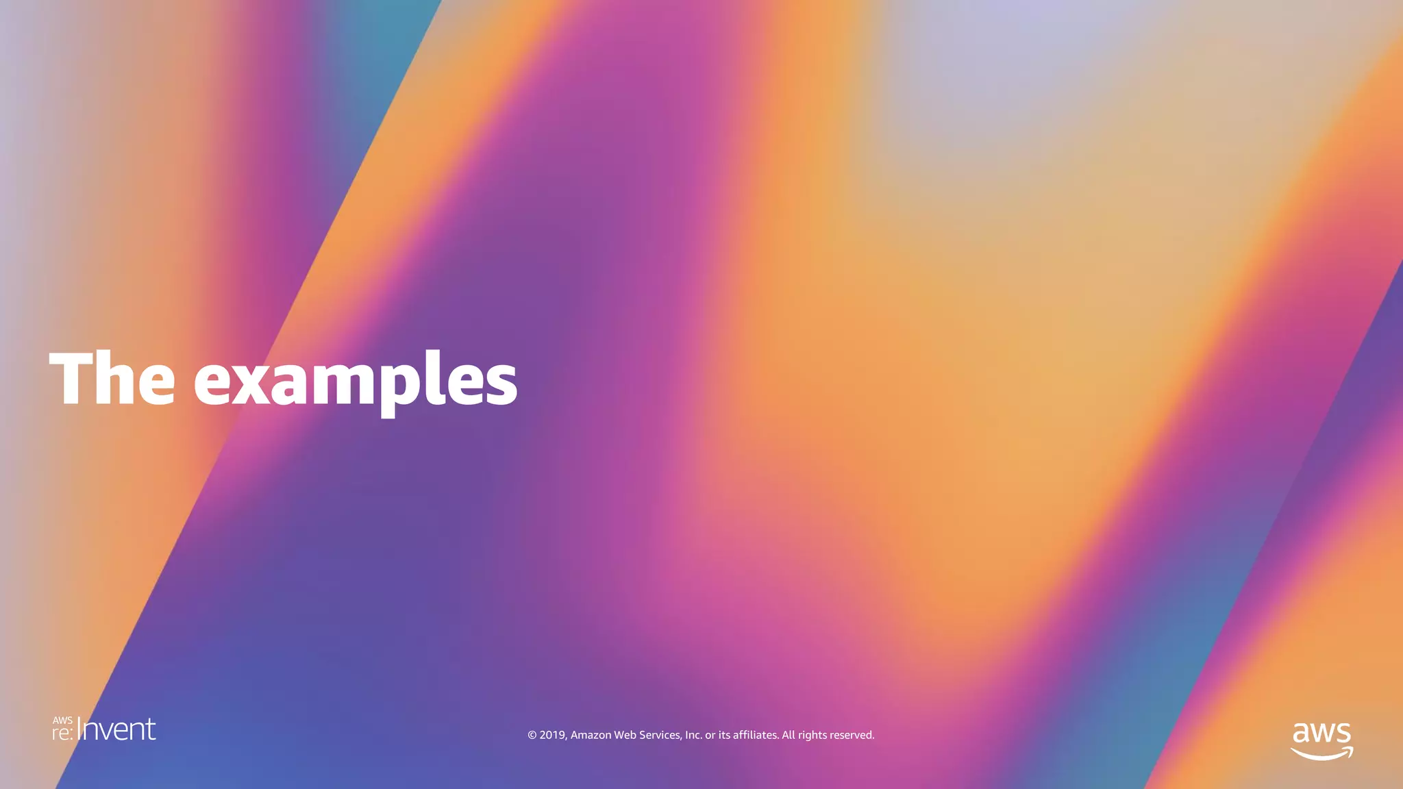 © 2019, Amazon Web Services, Inc. or its affiliates. All rights reserved.
 