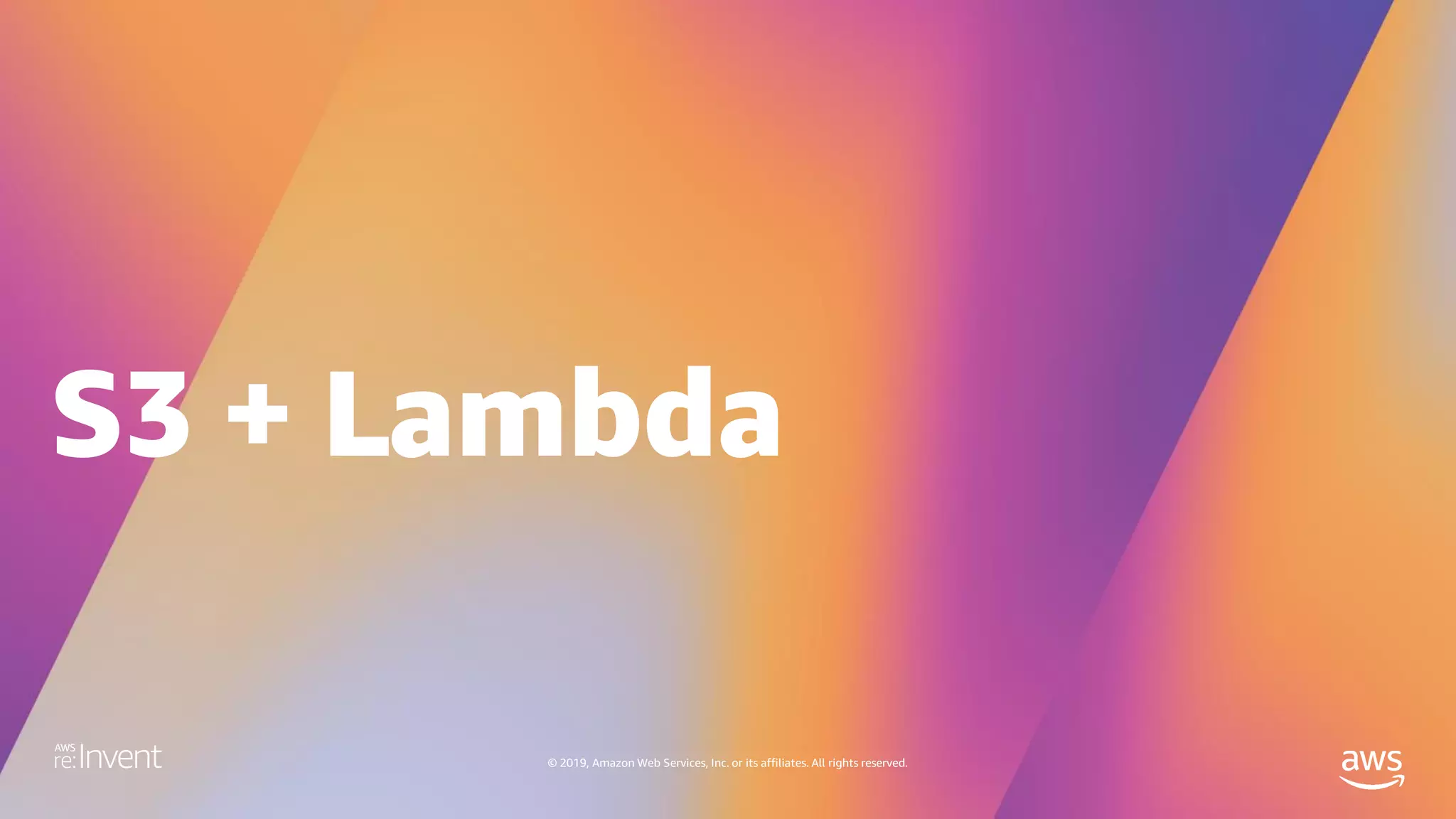 © 2019, Amazon Web Services, Inc. or its affiliates. All rights reserved.
 