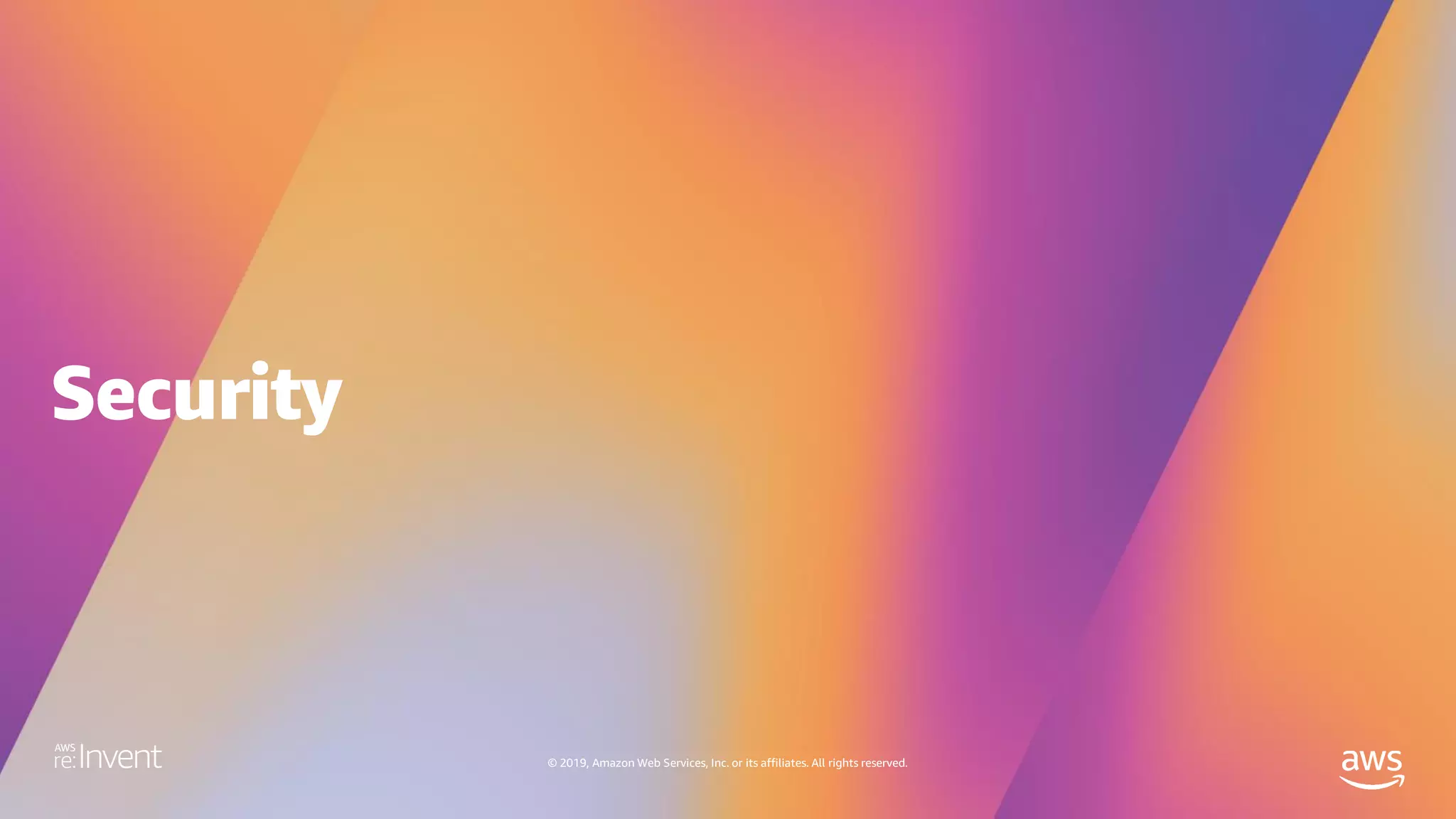 © 2019, Amazon Web Services, Inc. or its affiliates. All rights reserved.
 