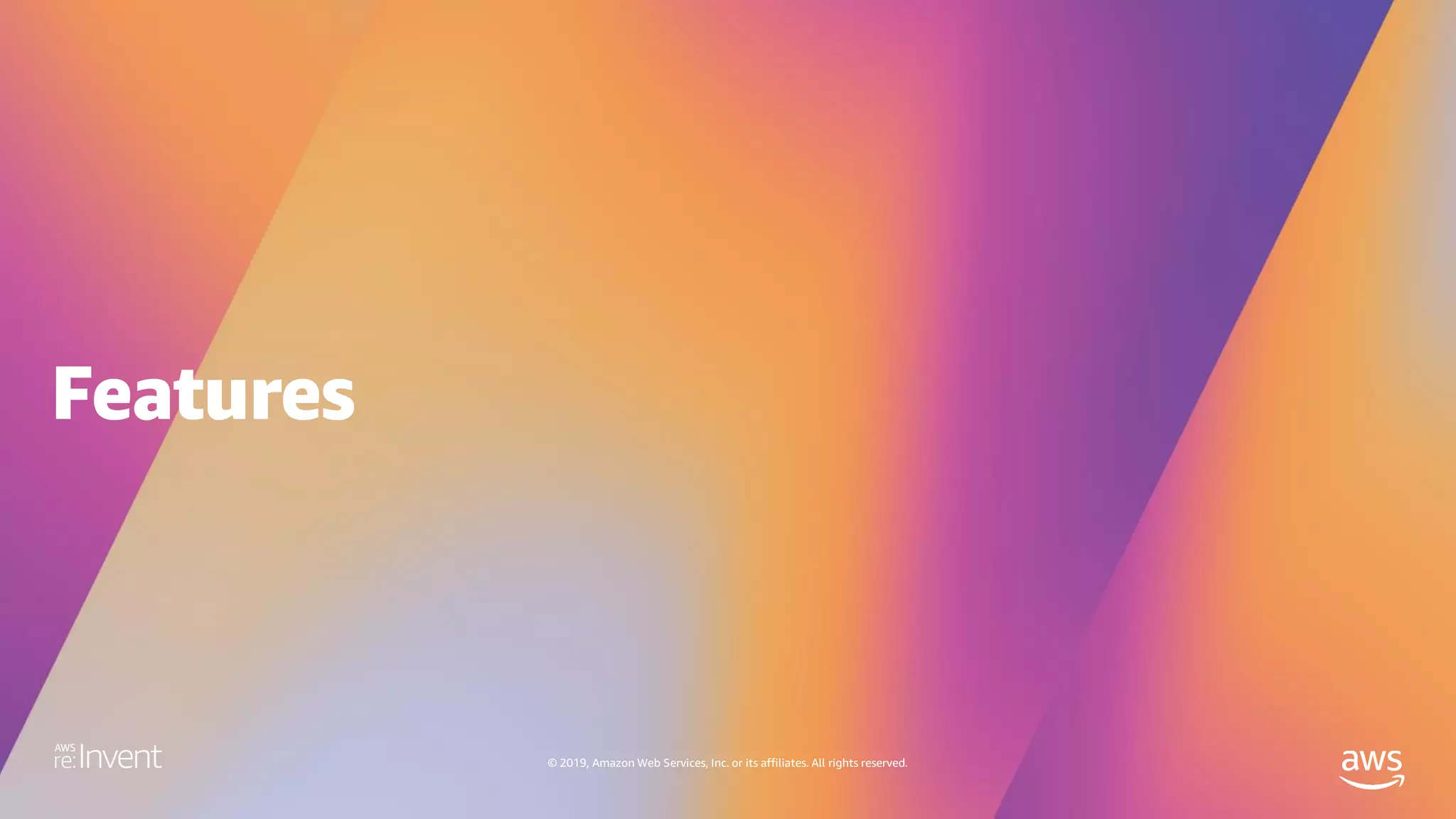 © 2019, Amazon Web Services, Inc. or its affiliates. All rights reserved.
 