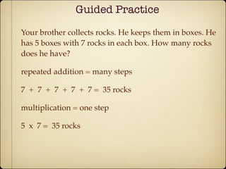 Simple Addition Using Rocks Repeated addition hands on | ZIP