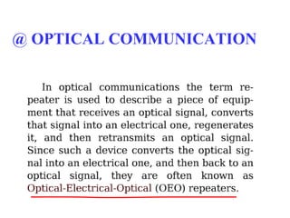 @ OPTICAL COMMUNICATION
 