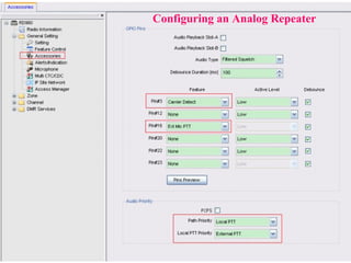 Configuring an Analog Repeater
 