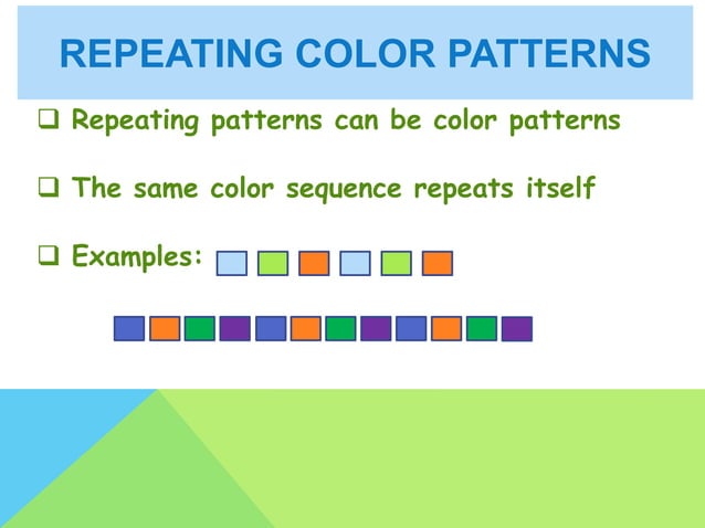 Repeating and growing patterns | PPT