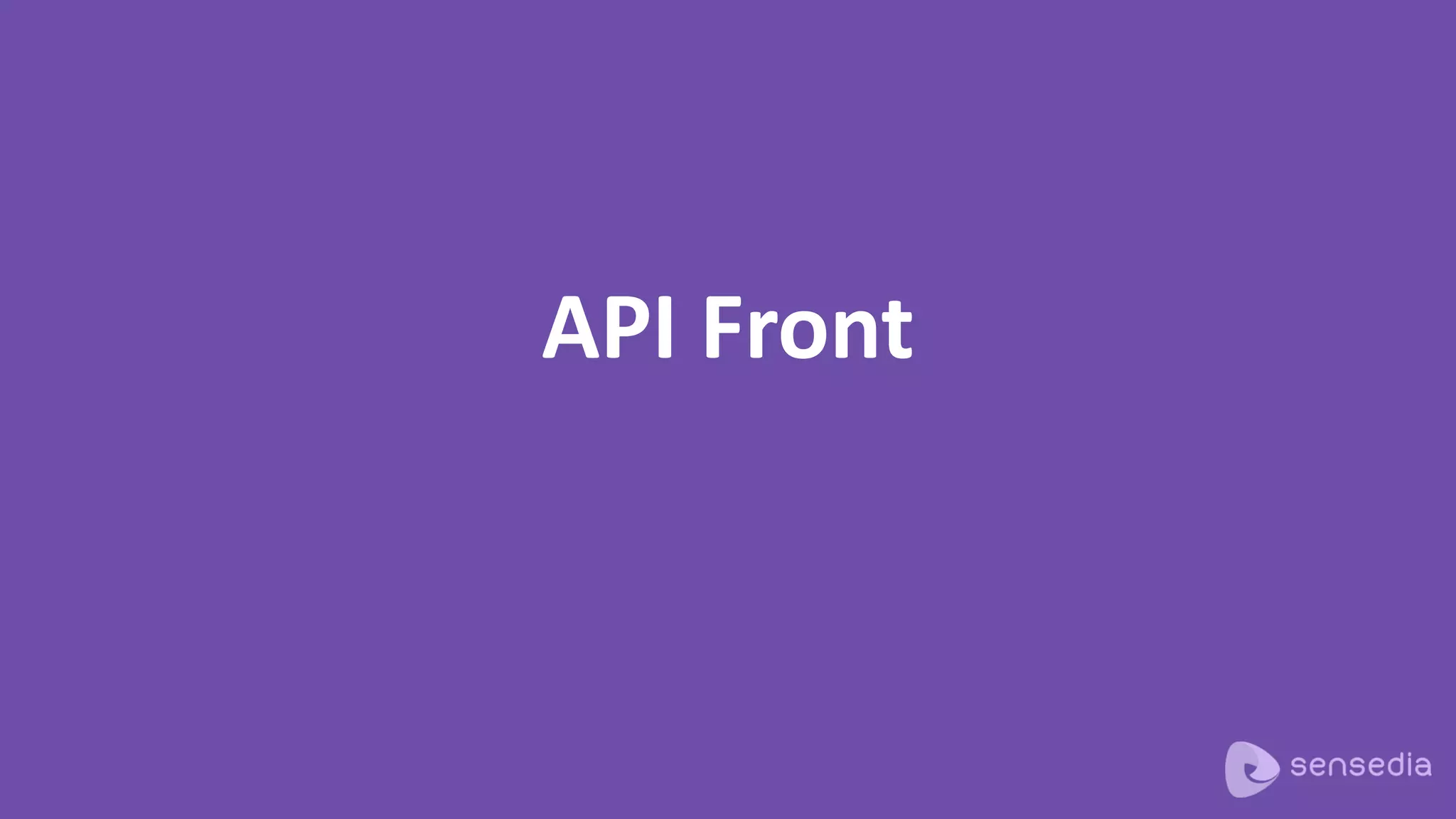 API Front
 