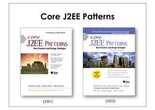 Core J2EE Patterns




(2001)         (2003)
 