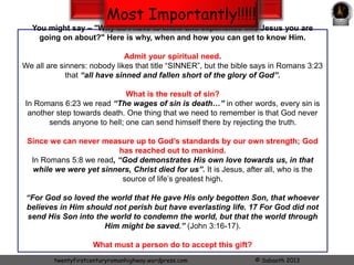 We will have a look at: 
Christian Conversion 
GOOD CONSCIENCE; USEFUL HEART 
Then look out for 
Twentyfirstcenturyromanhighway.com www.slideshare.net/sab21st © Sabaoth 2014 
 