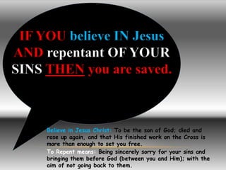 Am I Now A Christian? Saved?????If you were to die today, are you 
absolutely sure beyond a shadow of doubt that you would...