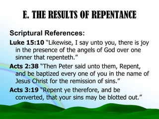 Repentance Lesson Four | PPTX