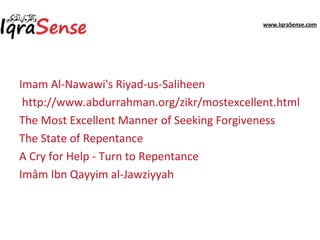 Repentance And Tawbah In Islam From Quran Hadith Ppt