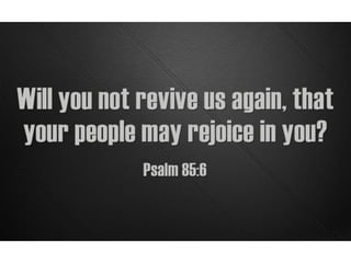 Repentance Precedes Revival