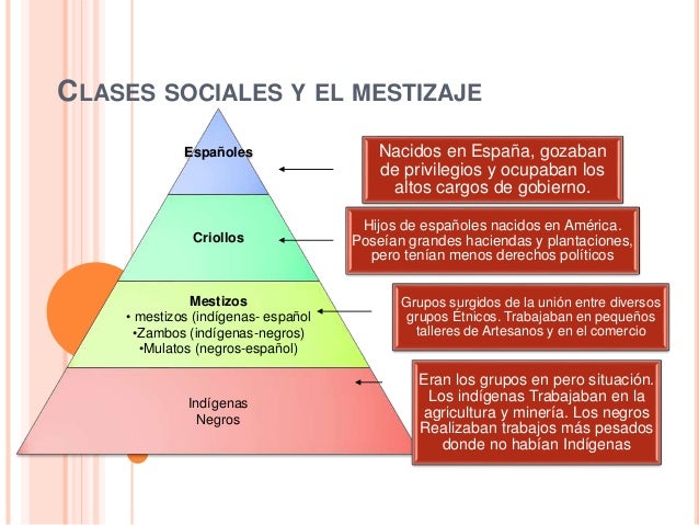 Resultado de imagen para piramide del mestizaje