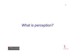 11




What is perception?
 